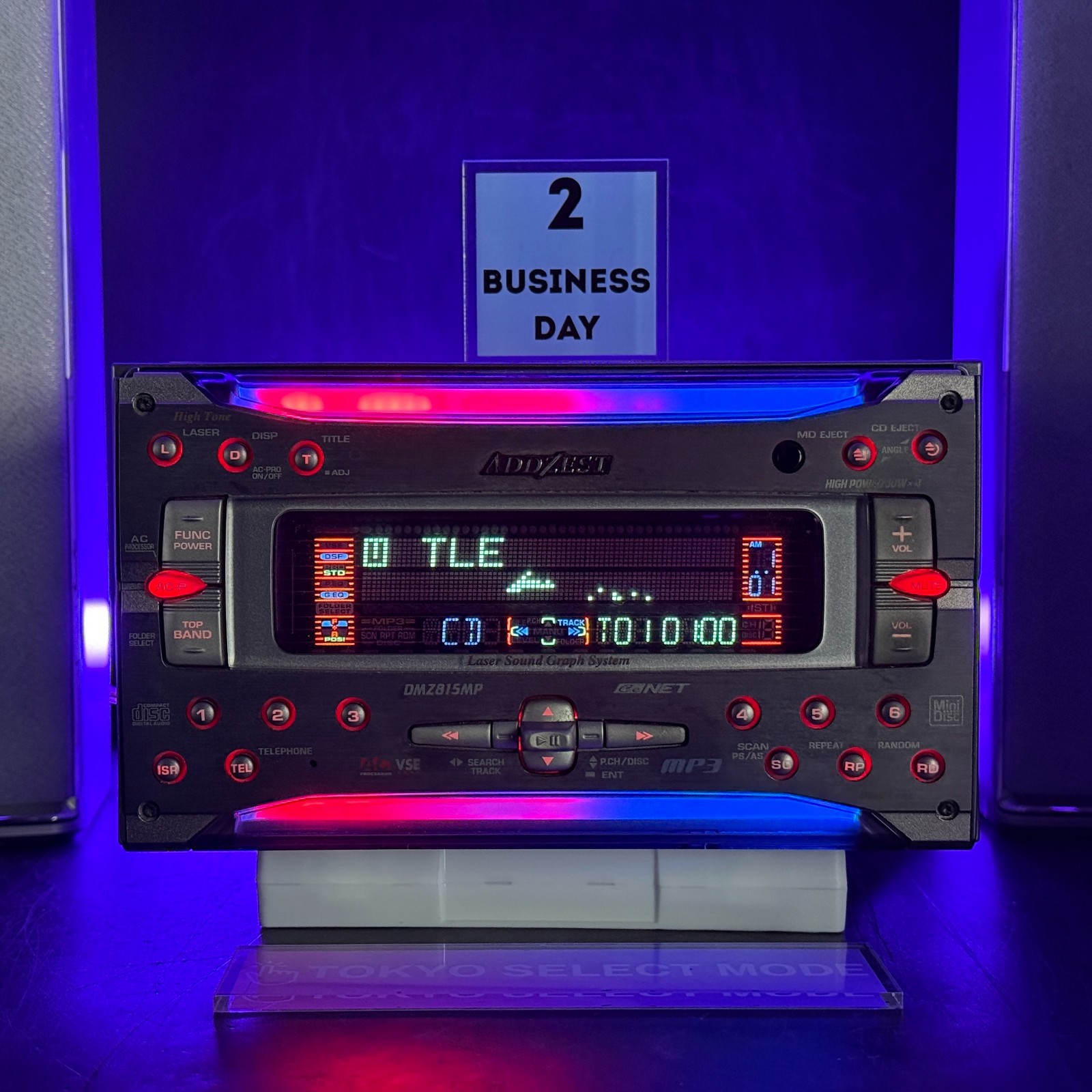 Addzest DMZ815MP 2DIN Car Audio CD MD Player JDM DSP Laser Light Tested in Stock