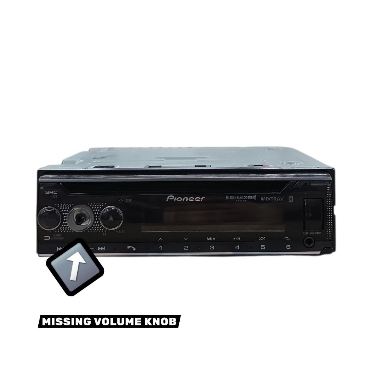 Pioneer DEH-S6220BS 1-DIN Bluetooth Car Stereo CD Player Receiver