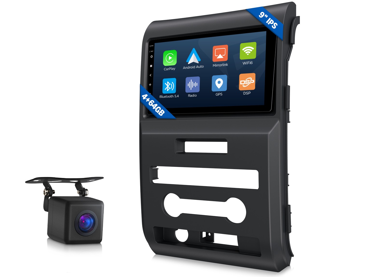 FDF1X7A for Ford F150 9 inch Android 14 4+64 Car Radio Wireless Apple CarPlay BT