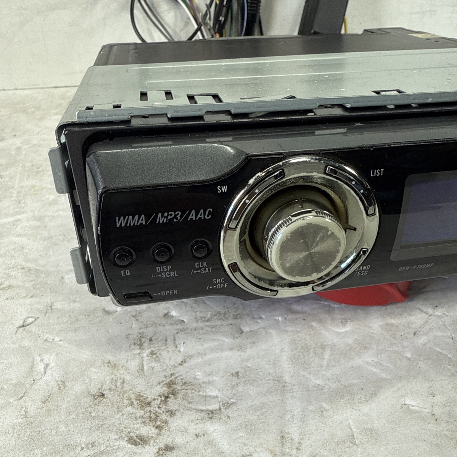 Pioneer Premier DEH-P780MP Old School Car Stereo OEL Color GRAPHICS No RCA Plug