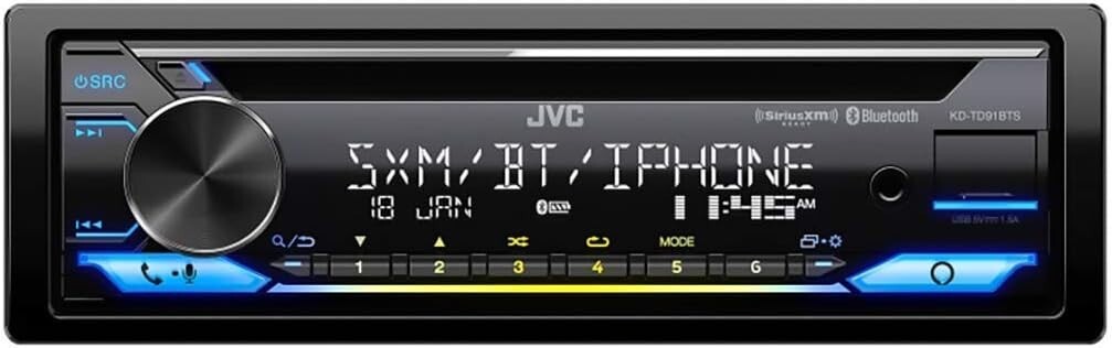 JVC KD-TD91BTS CD receiver with AM/FM RDS Tuner Built in Bluetooth & Alexa
