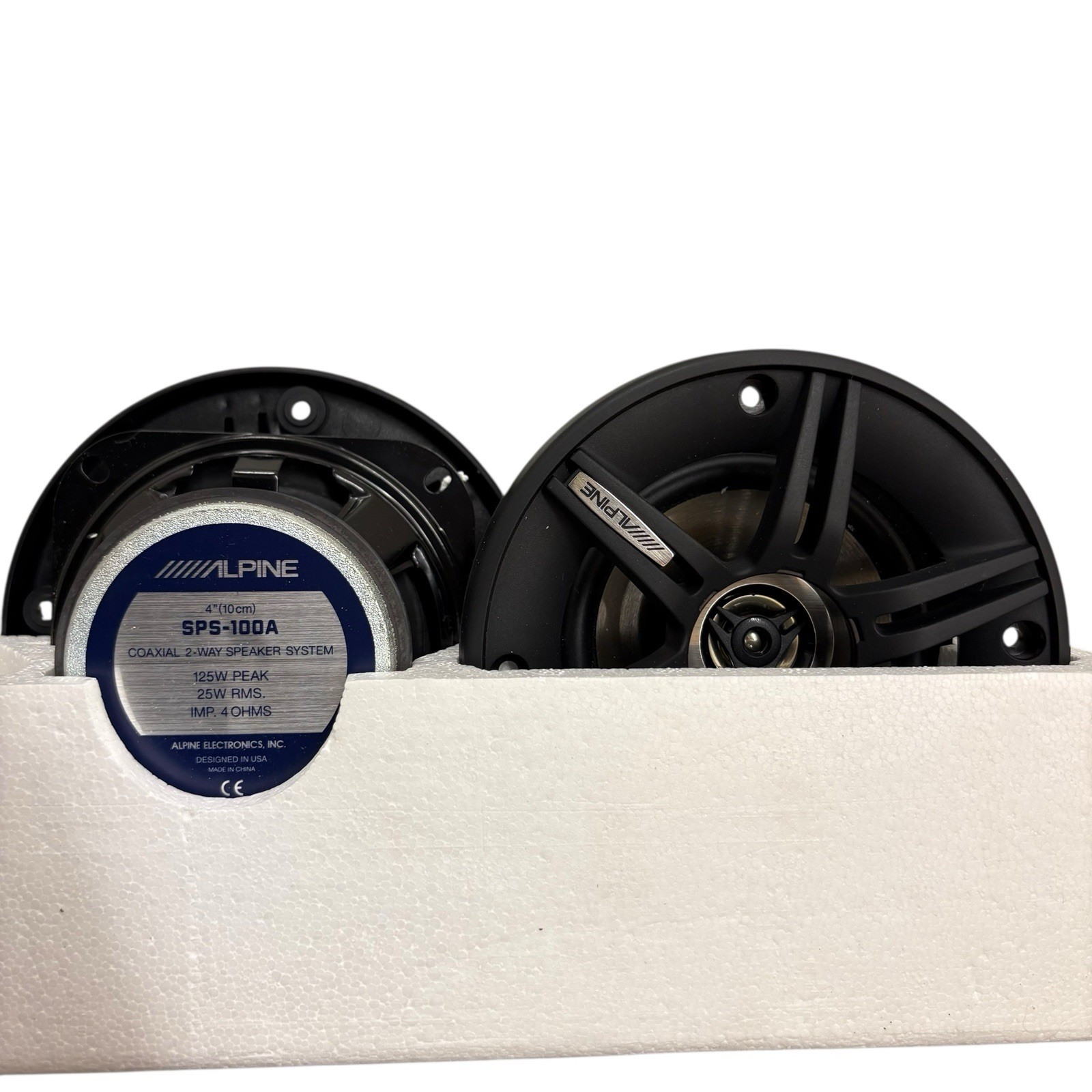 Alpine Car Stereo SPS-100A Coaxial 2-Way Speaker System