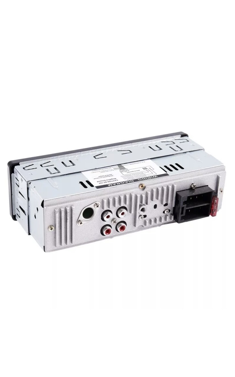 12V FM Car Stereo Radio Bluetooth 1 DIN wired with Honda Acty wiring harness
