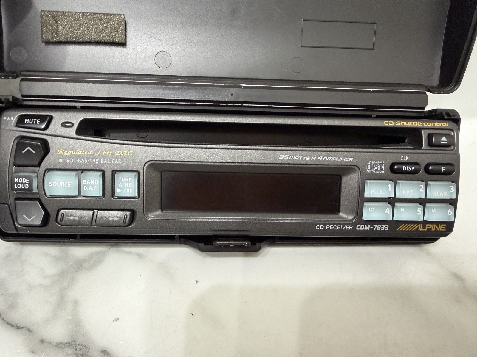 ALPINE Car Audio Stereo In Dash CD Unit Old School CDM-7833 Vintage Rare! W Box