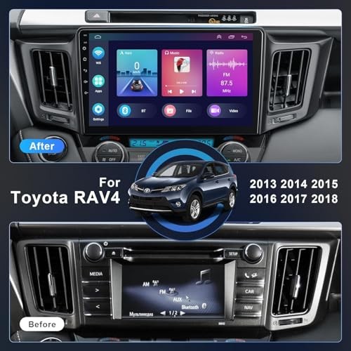 4G+64G Car Radio Stereo for Toyota RAV4 2013-2018, Wireless For RAV4 2013-2018