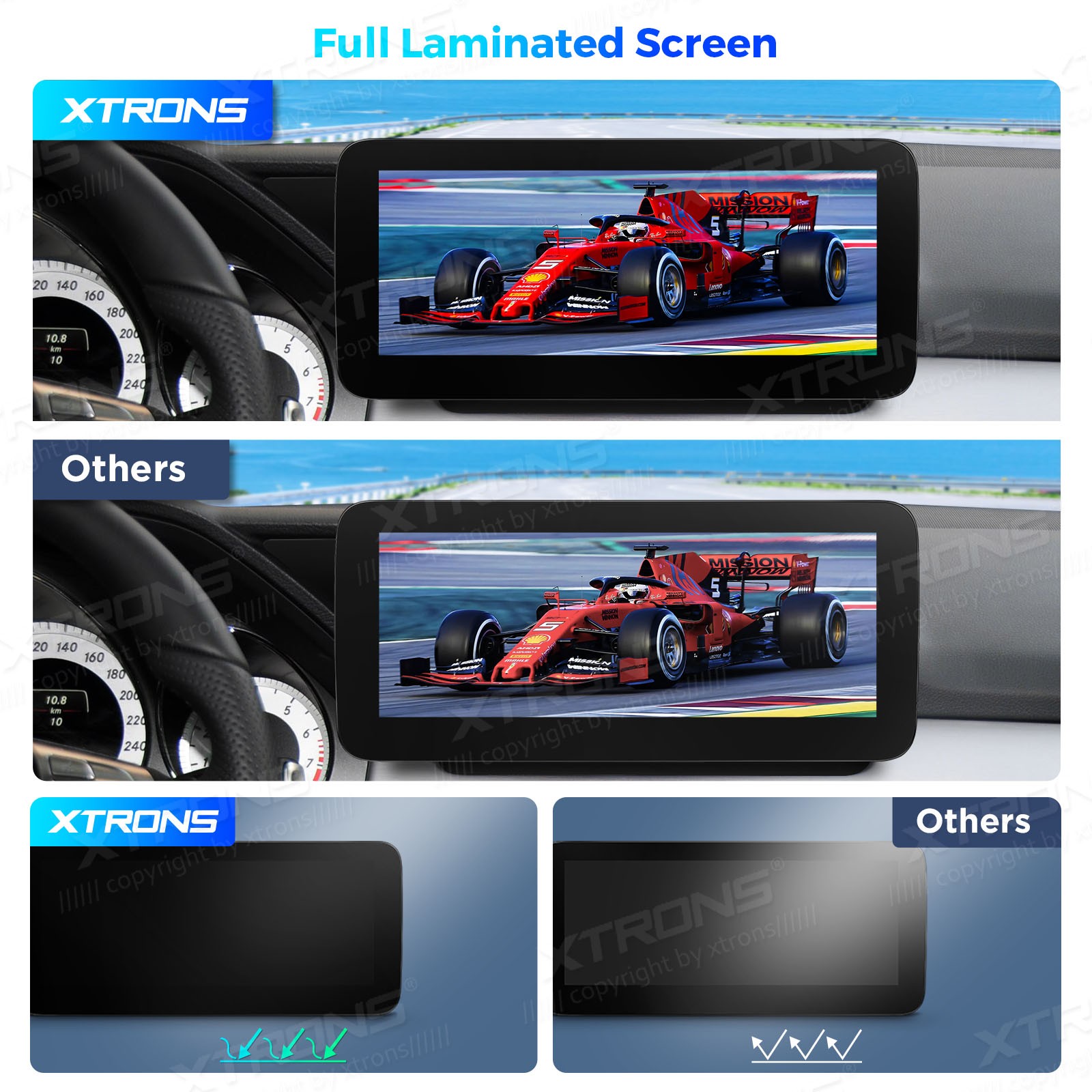 10.25” CarPlay For Benz X204 2013-2015 NTG 4.5 Android 14 Stereo Radio GPS Navi