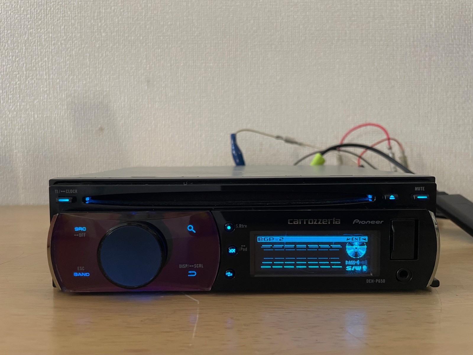 Pioneer Carrozzeria DEH-P650 1Din Car CD Player AUX USB Operation Confirmed