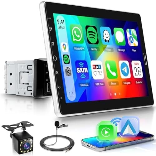 Versatile 10.1 Inch Car Stereo – Wireless CarPlay, EQ, and Video Playback