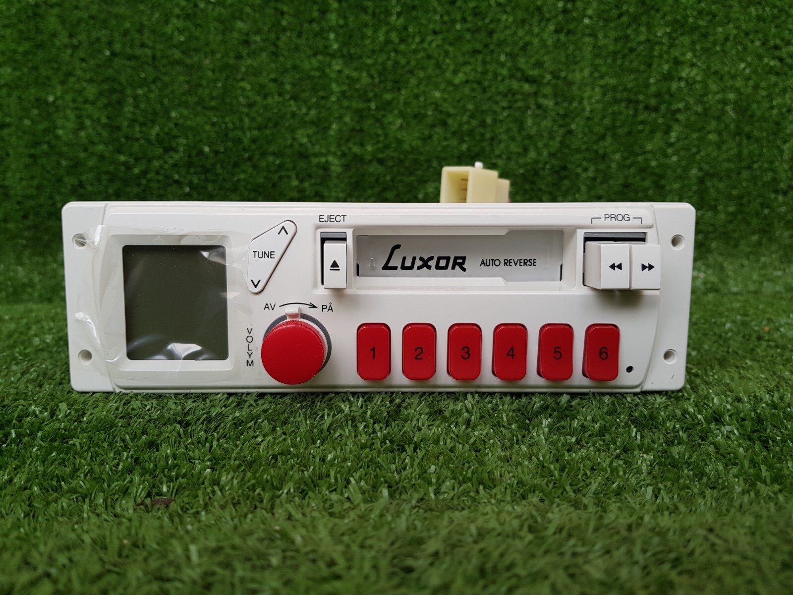 White Luxor Fm Stereo Radio Auto Reverse Cassette Plalyer With Box