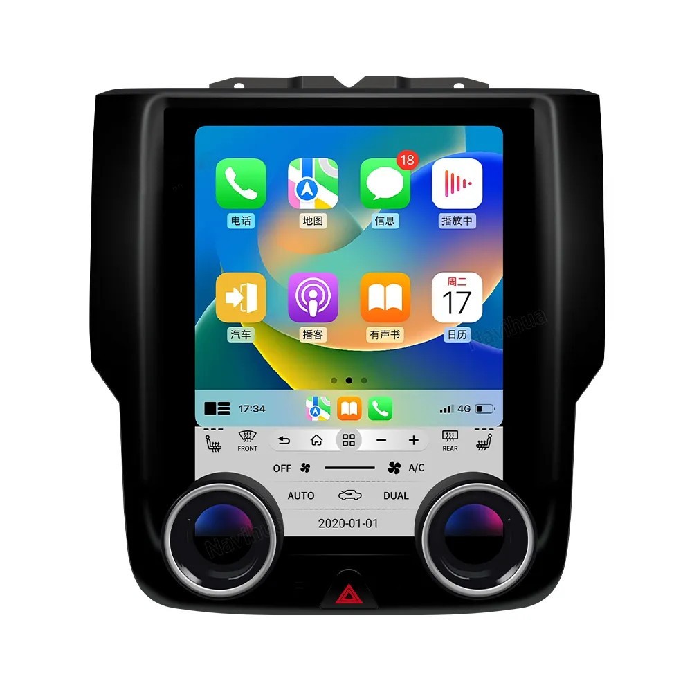 10.4″ Car Radio Stereo GPS Navi For Dodge RAM 1500 2500 3500 2013-2018 Android