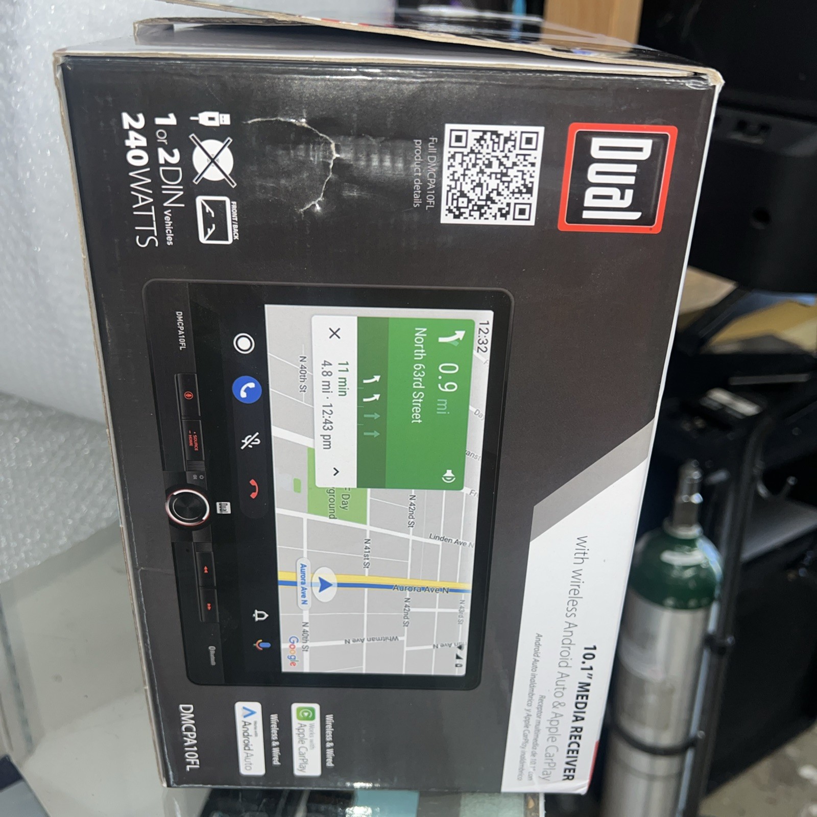 Dual 10.1 Touch Screen Car Radio Brand New In Box Apple And Android Play
