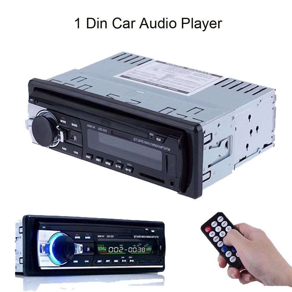 Car Radio Stereo 1Din Bluetooth FM Audio MP3/USB/SD/AUX In-Dash Player JSD-520