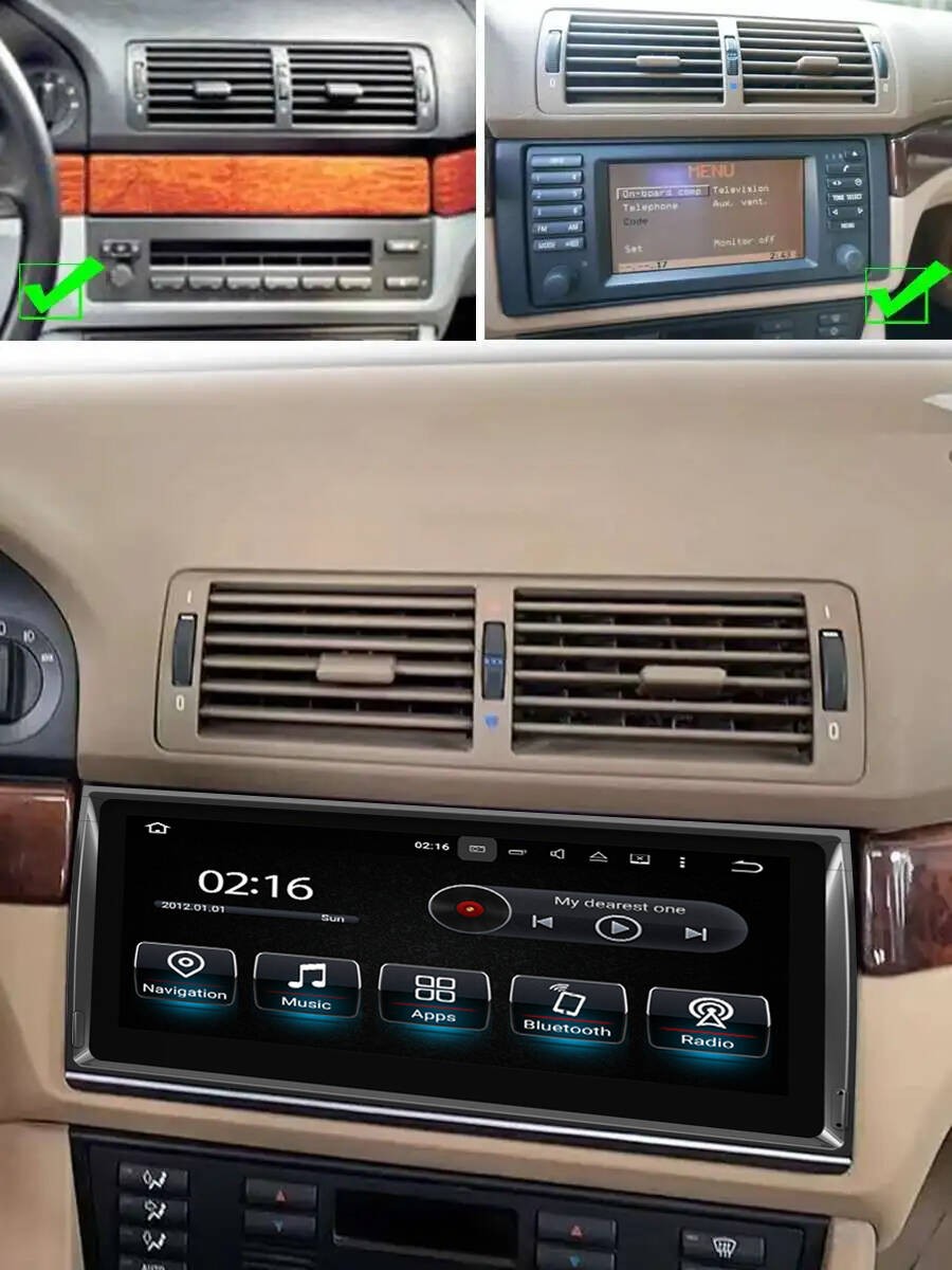 For BMW 5 E39 1995-2003 E53 X5 M5 Android Radio Screen Carplay Car Video Player
