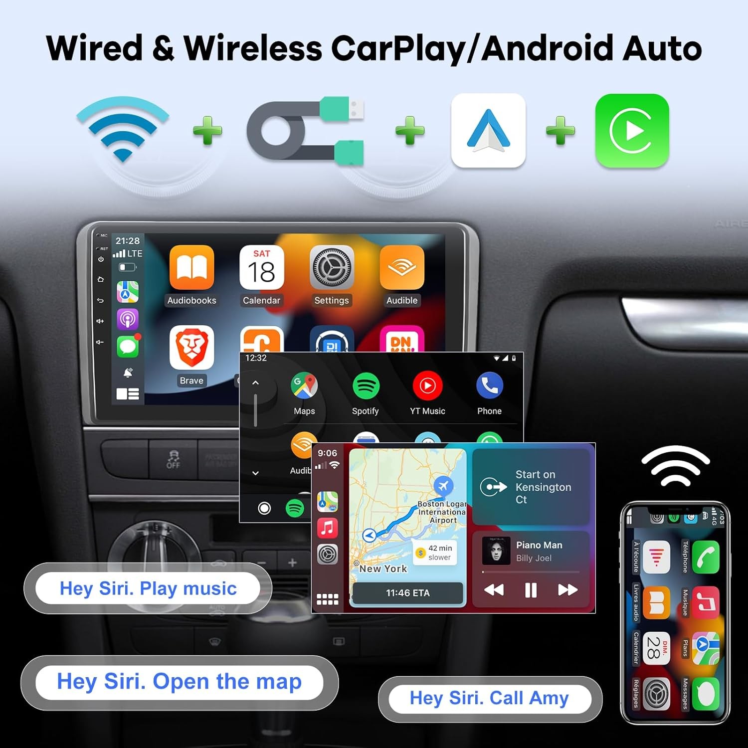Android For 2003-2006 GMC Sierra 1500 2500 3500 CarPlay Car Radio GPS Navigation