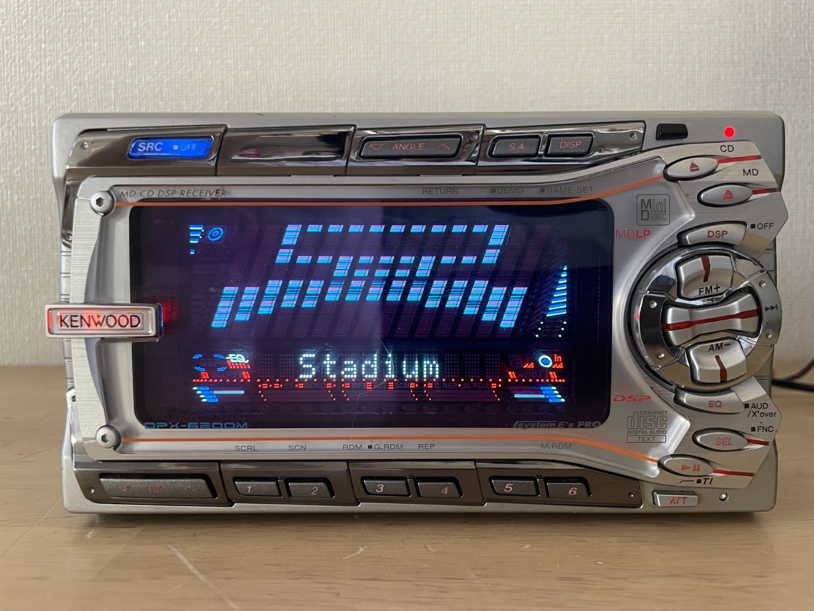 Kenwood DPX-6200M 2DIN Car Audio CD MD Player Added Bluetooth Tested Working