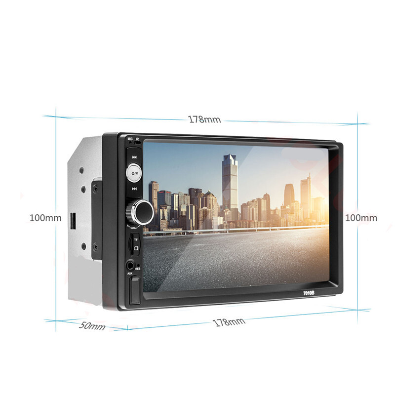 2 Din 7″ HD Touch Screen Autoradio MP5 Stereo Multimedia Audio Player + Camera