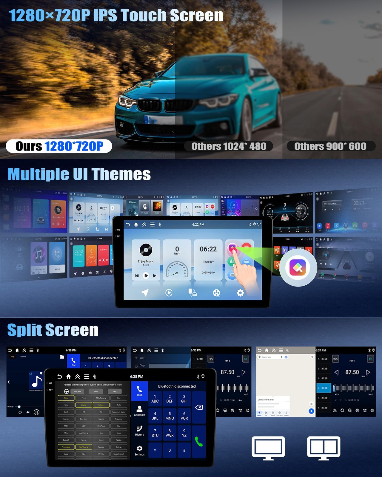 Unitopsci 464G Android 15 Car Stereo For Lexus Es 2001-2005 Es250/300/330