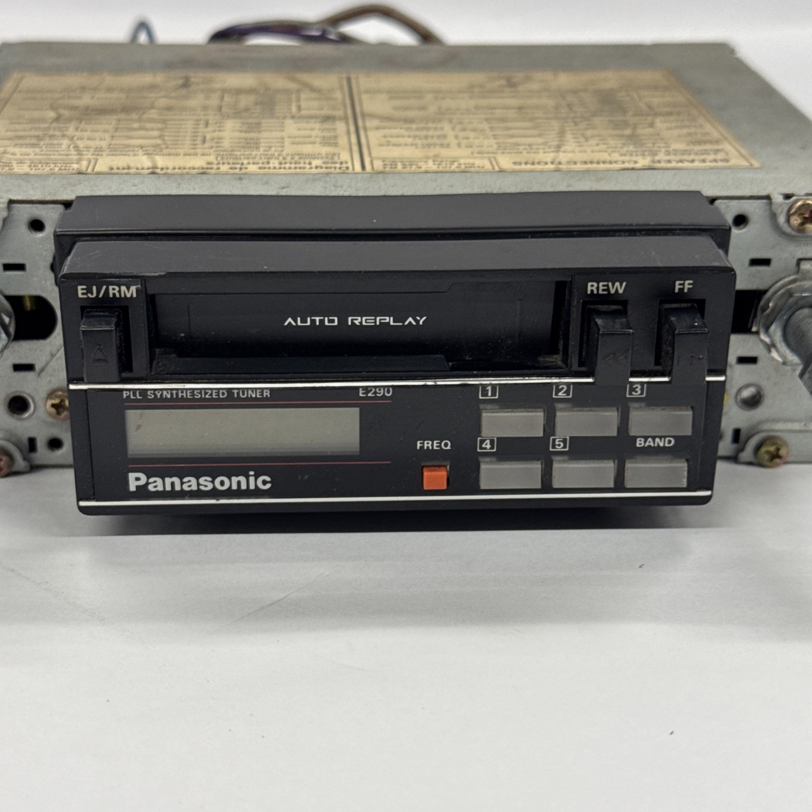 Vintage Panasonic CQ-E290 Shaft Post Style AM-FM Cassette Stereo Radio