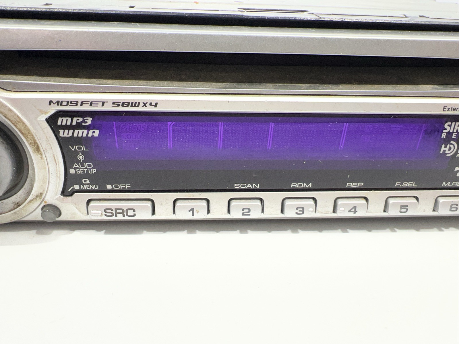 Kenwood KDC-MP228 CD Player In Dash Receiver Heavy Wear Tested Good