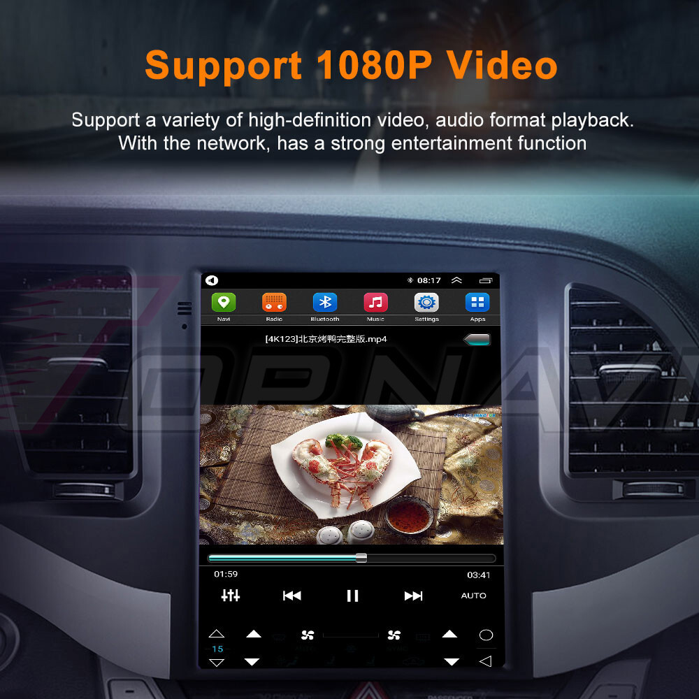 Android 14 For Honda CRV 2012-2016 Car GPS Navi Tesla Style Stereo Radio BT 64GB