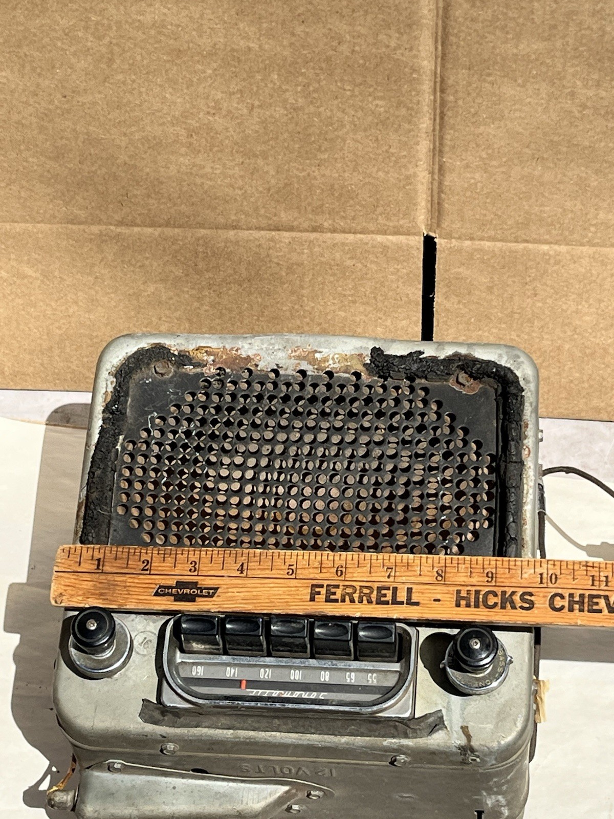 1955 buick delco 981651 sonomatic 12v am tube radio untested
