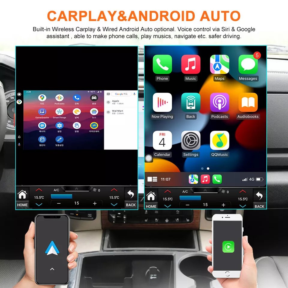 13.6″For 2010-2018 Ford Taurus Car Stereo Radio Carplay GPS Navi Large Screen