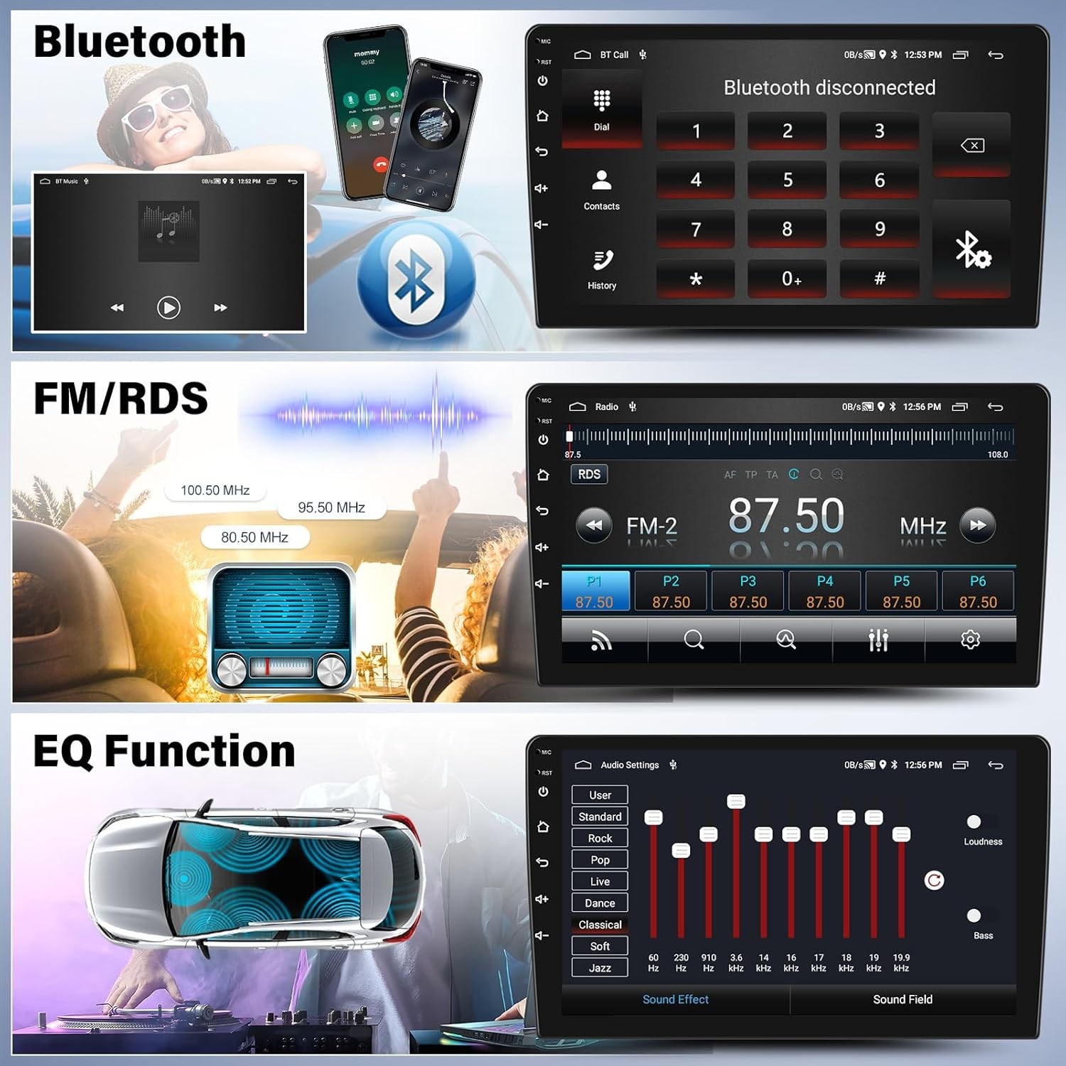 Para 2004-2008 Ford F-150 Android13 Carplay Coche Estéreo Radio GPS Portátil 32G