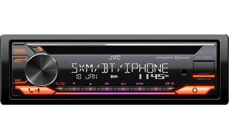 JVC KD-T920BTS Single-Din CD Receiver with built-in Bluetooth & built-in Alexa
