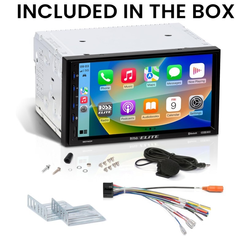 BOSS Audio Systems BE7ACP-C Car Stereo – Apple CarPlay, Android Auto, 7 Inch