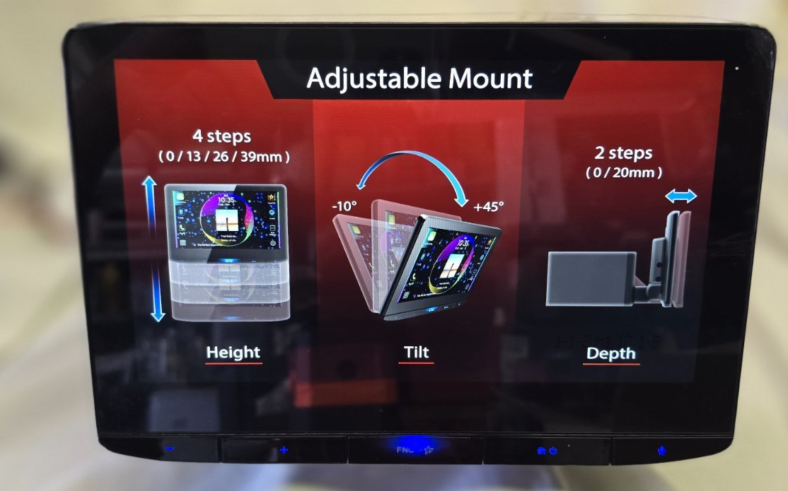 JVC KW-Z1000W 10.1″ Digital multimedia receiver w/floating touchscreen display.