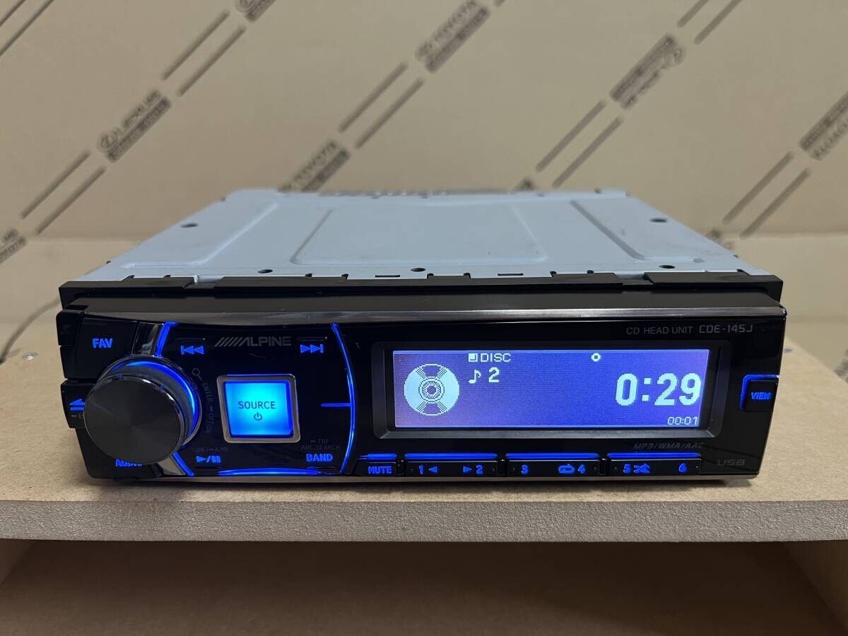 Alpine CDE-145J CD Player Car Stereo Audio Head Unit