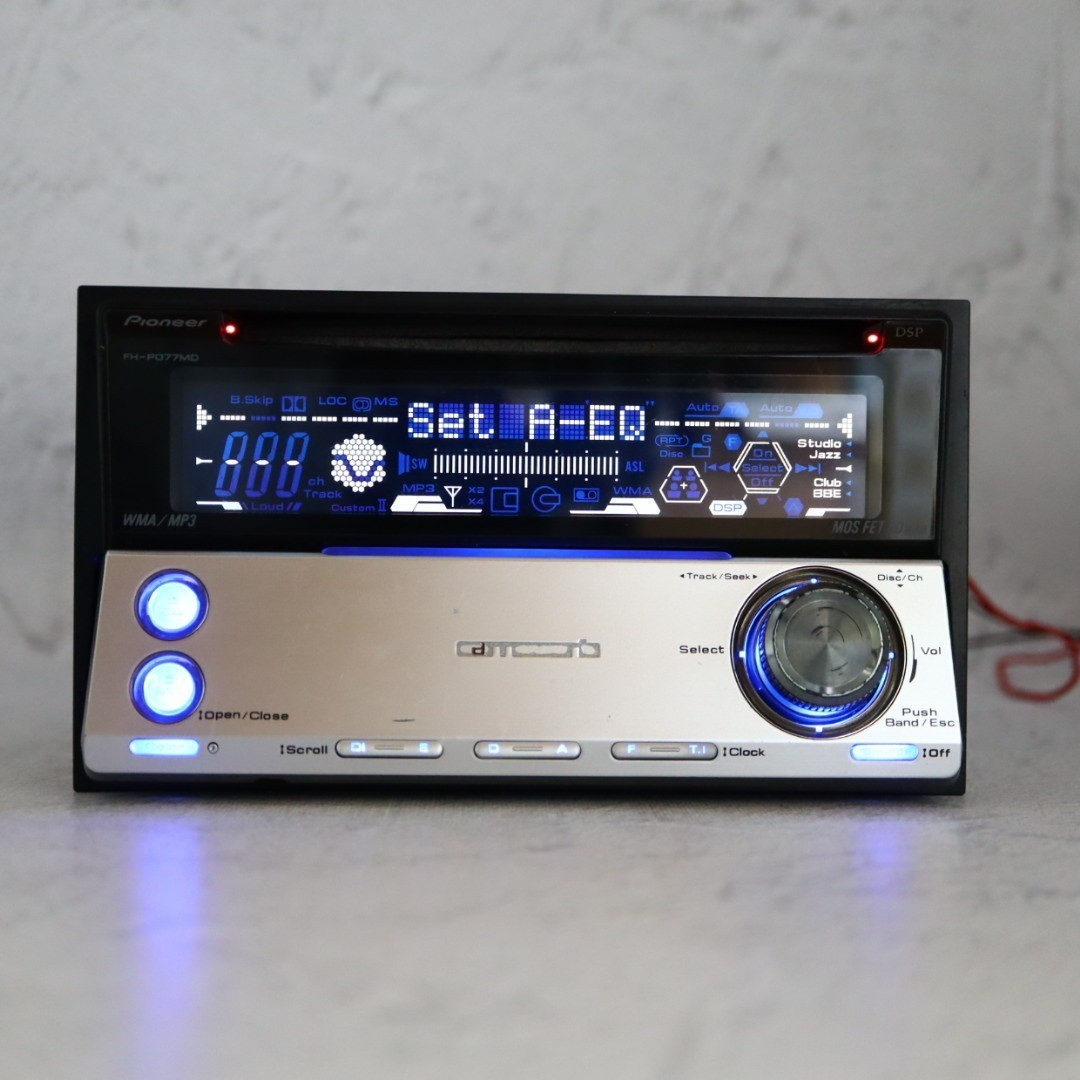 Carrozzeria FH-P077MD 2DIN CD MD CD-R/RW MDLP DSP Fully maintained Working JP