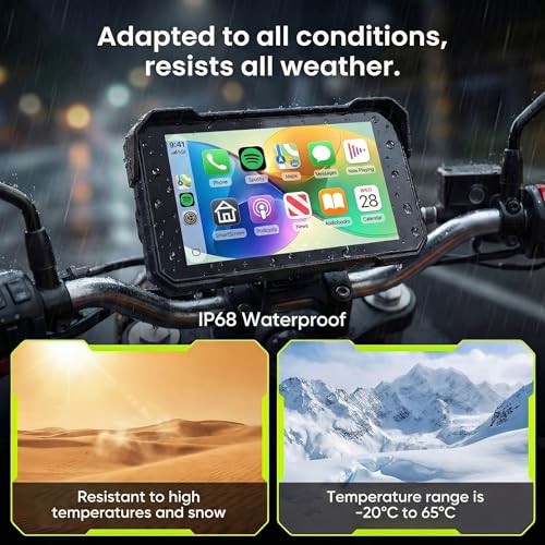 7 Inch Motorcycle Carplay Screen with Wireless 7 Inch Motorcycle Carplay EQ