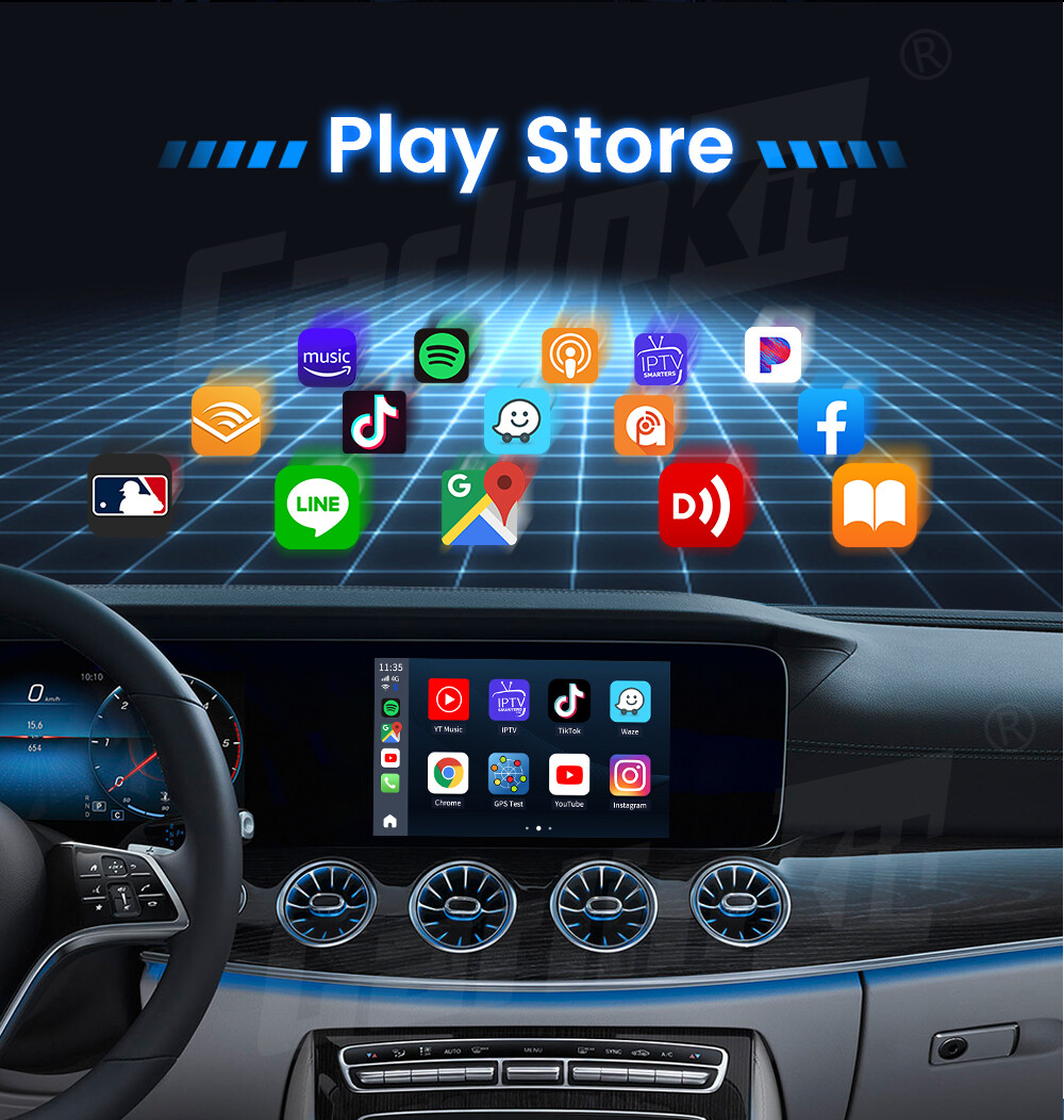 For Kia 8G+128GB Android 12 Ai Box CarPlay QCM6125 Wireless CarPlay Android Auto