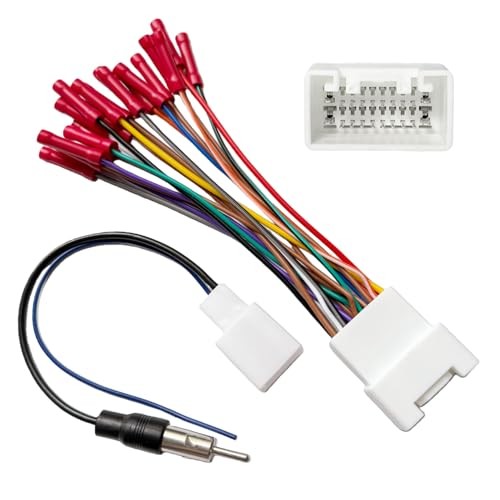 20 Pin Radio Wiring Harness Replacement for Toyota 20-Pin, with Antenna Adapter
