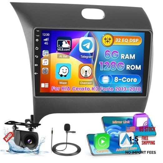[8 Core 6G+128G] for KIA Cerato K3 Forte 2013-2018 Android Radio with 6+128G