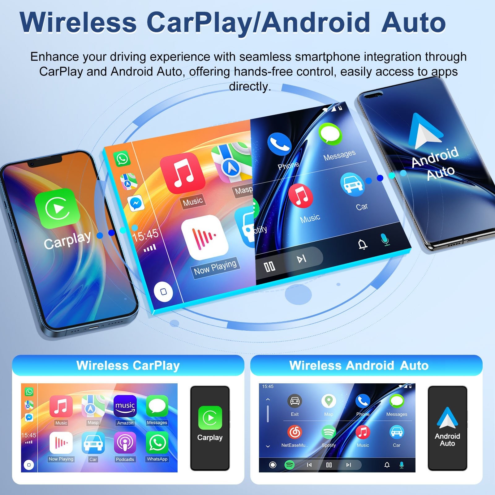 Android 13 GPS Carplay Car Stereo Radio For Jeep Wrangler Chrysler Dodge Ram+CAM