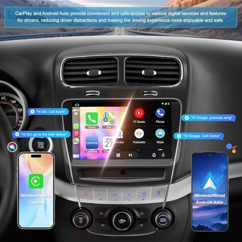 4G+64G 8-core Car Radio for Dodge Journey 2011-2019, 9 Inch For Journey 11-19