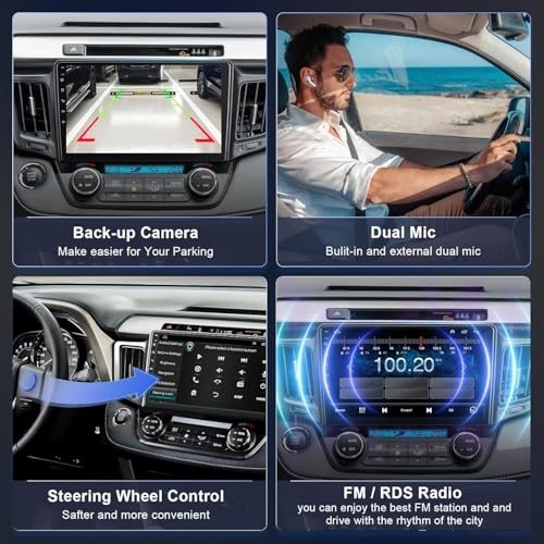 4G+64G Car Radio Stereo for Toyota RAV4 2013-2018, Wireless For RAV4 2013-2018