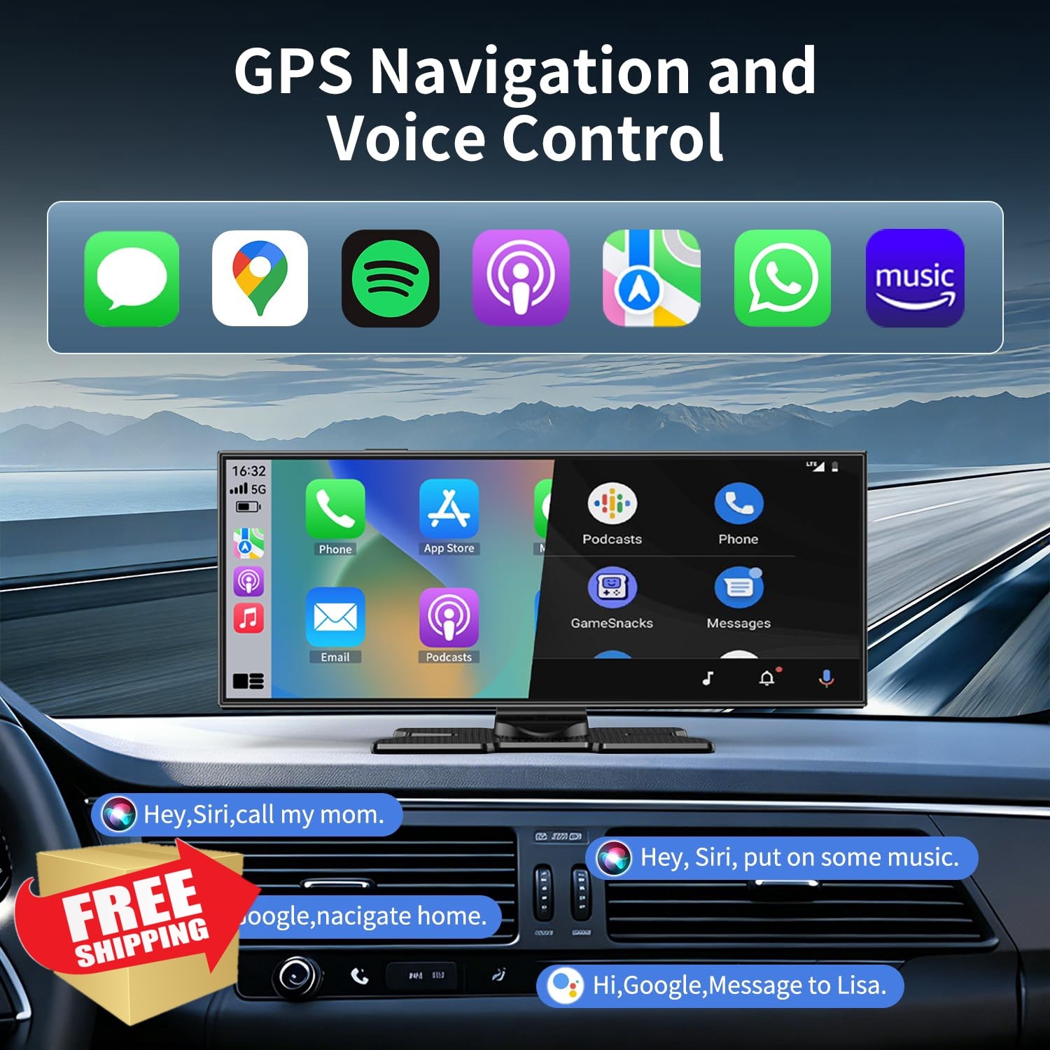 kuayvan 11.5in Wireless Carplay Screen