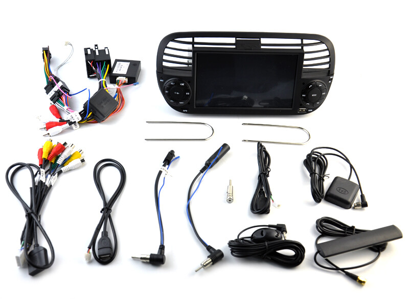 For Fiat 500 2010-2015 Car Stereo Radio 7″ Android 12 Carplay WiFi GPS 6GB+128GB