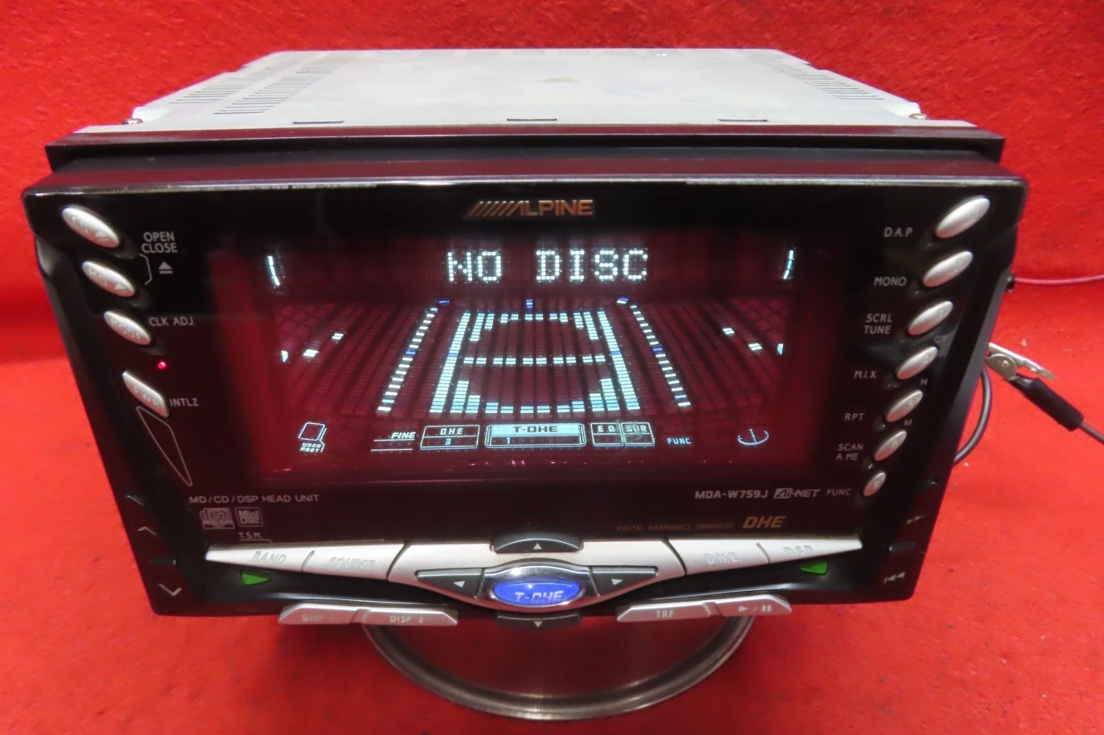 Alpine MDA-W759J 2DIN Car Audio CD MD Player JDM DSP Partially working from JP