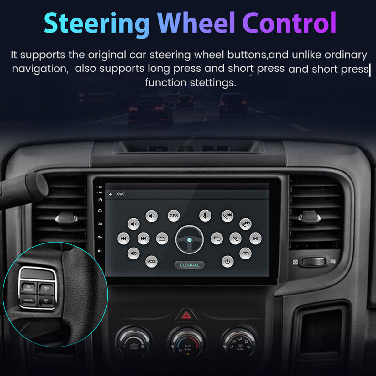 For 2013-2018 Dodge Ram 1500 2500 3500 Car Stereo Radio GPS Carplay Android 15