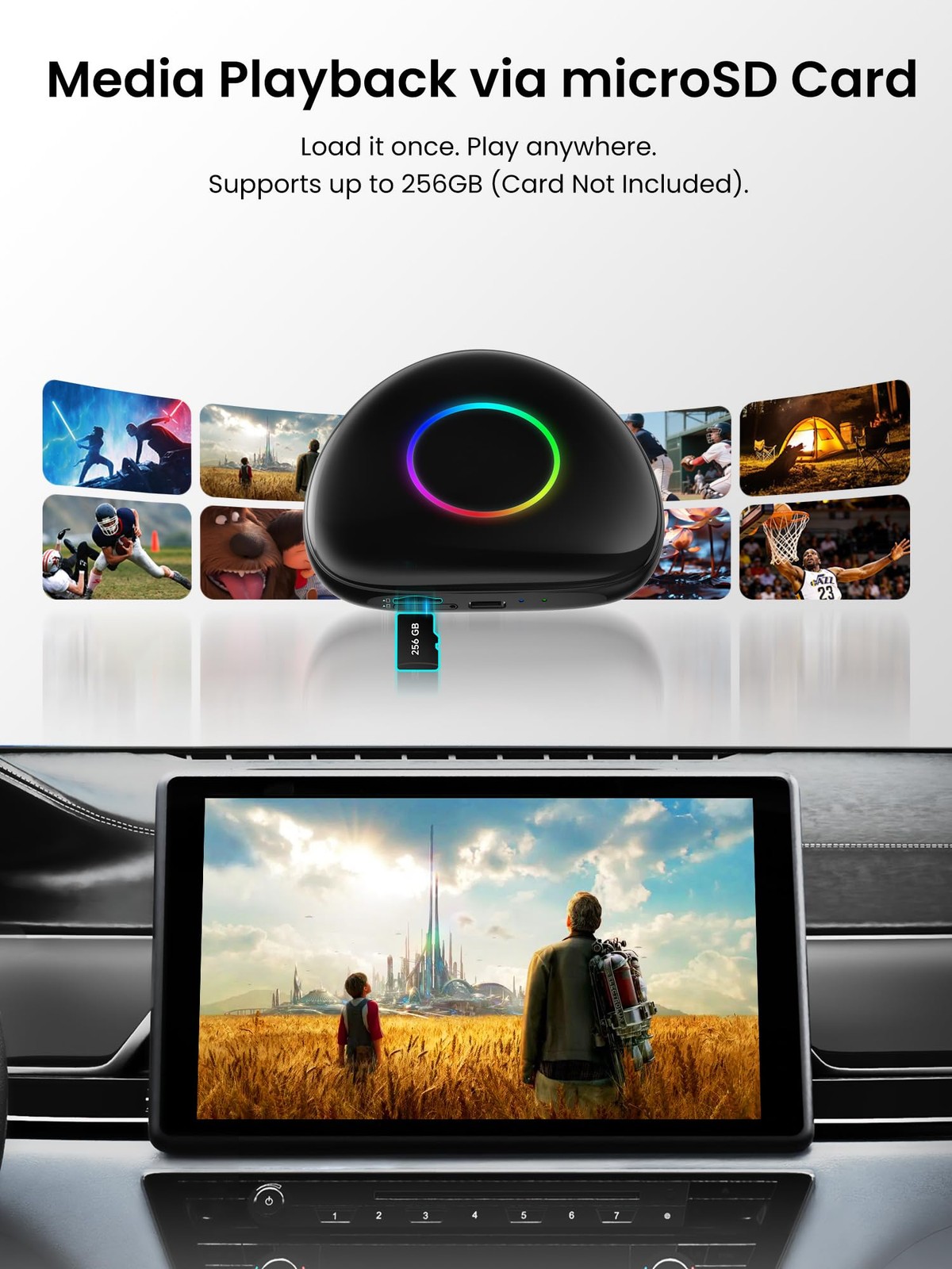 Wireless Carplay Adapter ATOTOOUT Magic AI Box – CarPlay & Android Auto Adapt…