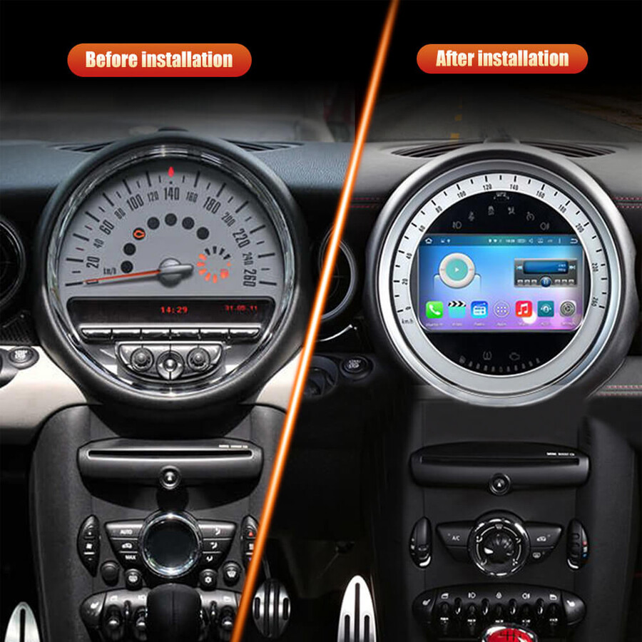 Car Android Gps Navigation Wifi 9″ For Bmw Mini Cooper Countryman R56 R60 06-16