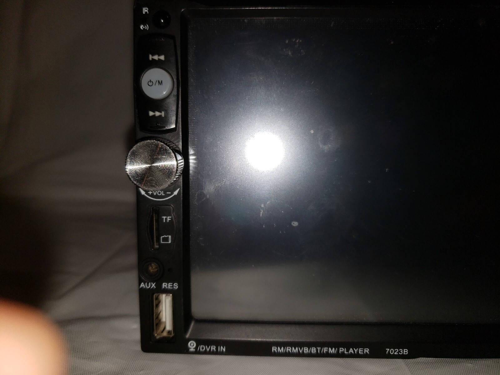 Multimedia RM/RMVB/BT/FM Player headunit model 7023B