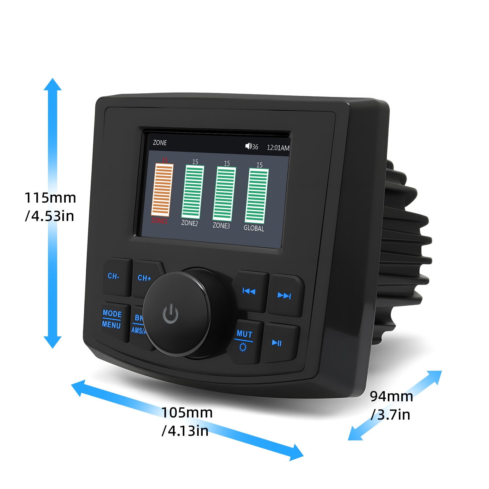 Marine Boat Radio FM AM MP5 Media Video Player Boat Stereo Bluetoot for ATV UTV