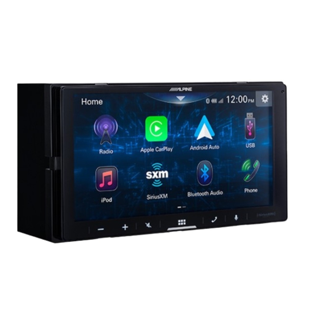 Alpine ILX-W770-M 7″” Multimedia Receiver w/ PWE-S8 8″” Compact Powered