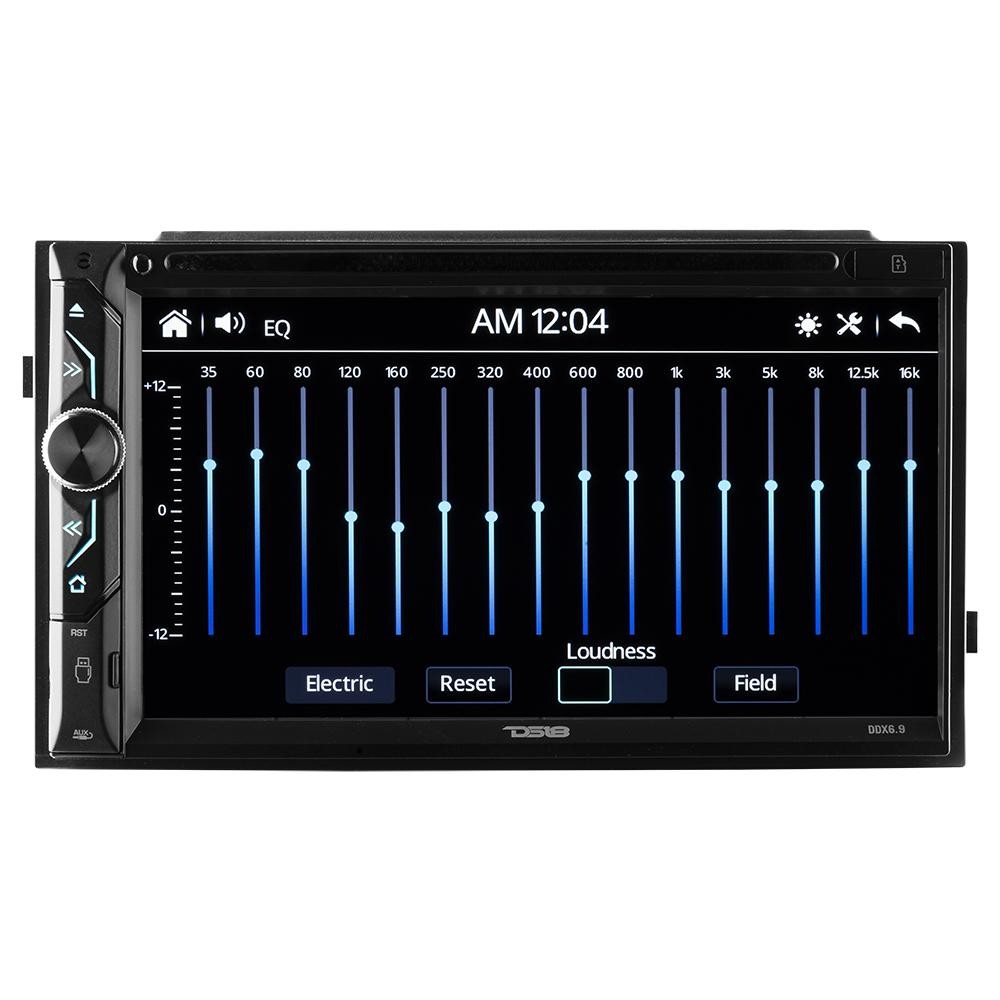 DS18 6.9″ Touchscreen Double DIN Bluetooth DVD USB AUX AM FM Mirror Link DDX6.9