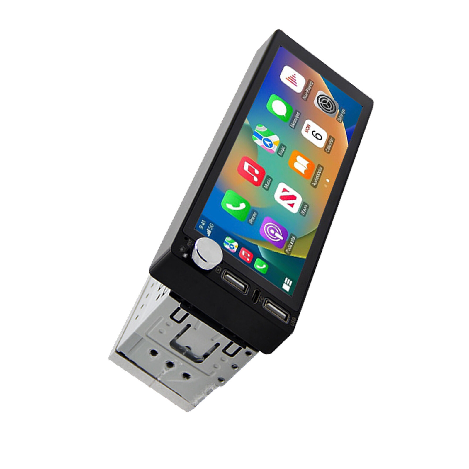 Single Din Car Stereo Wireless Apple CarPlay 6.9″touchscreen Radio Bluetooth USB